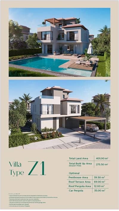 6 Bedroom Villa for Sale in 6th of October, Giza - فيلا تايب z باديا بالم هيلز
