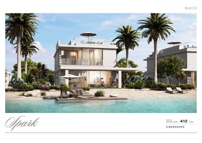 Spark villa directly prime location on lagoon delivery 2026
