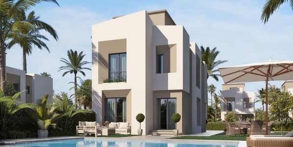 فیلا 4 غرف نوم للبيع في القاهرة الجديدة، القاهرة - فيلا ستاندالون تاج سيتي مرحله اوريجامي جاردن أمام المطار