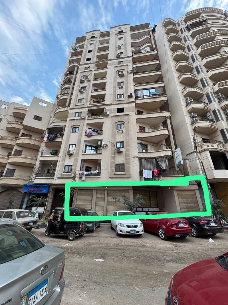 Shop 287 meters for sale Mansoura, Awad Square, Seka Sendoub Street, next to Bank Misr