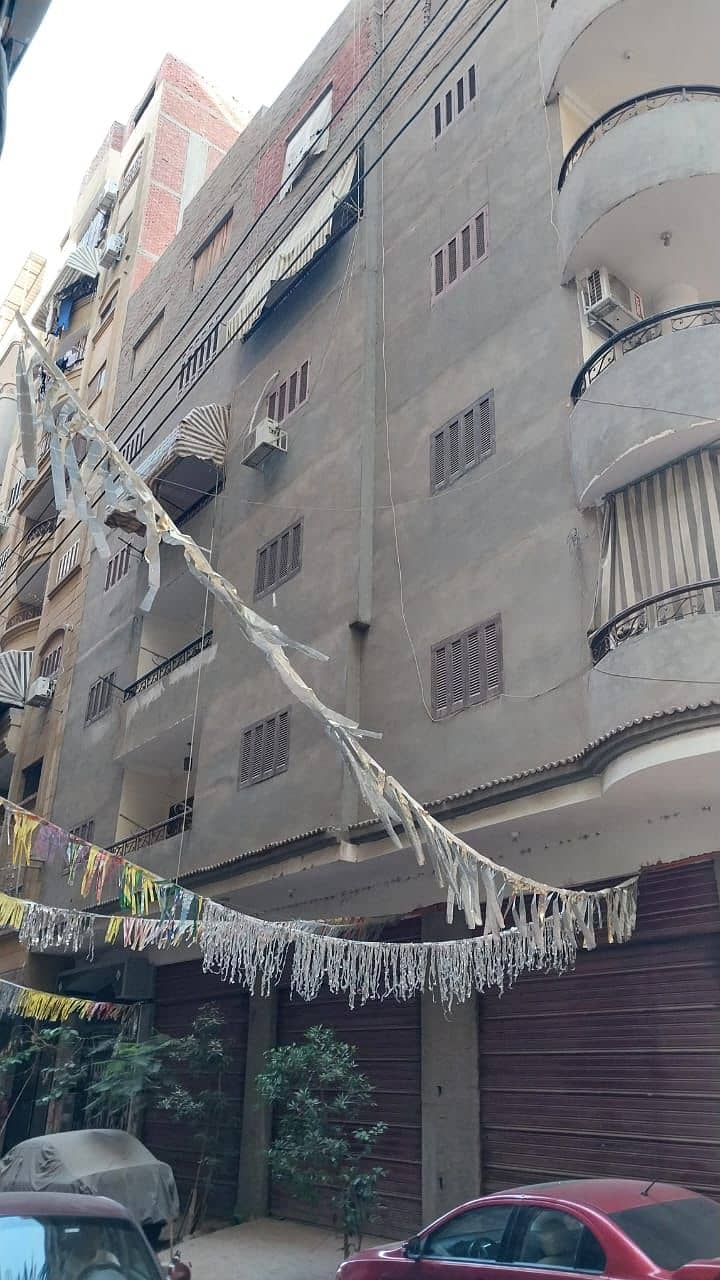 عمارة ناصية للبيع بالمنصورة تقسيم خطاب - سامية الجمل