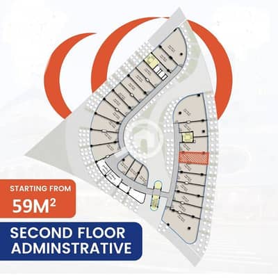 Office for Sale in New Cairo, Cairo - مكتب اداري جنوب الاكاديمية