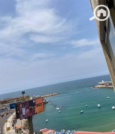 شقة 2 غرفة نوم للايجار في لوران، الإسكندرية - مفروش مكيف لوران 2غرف وريسبشن فيو بحر اول سكن
