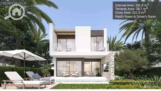 4 Bedroom Villa for Sale in North Coast, Matruh - فرصة فيلا منفصلة للبيع منتجع سولاري راس الحكمة الساحل الشمالي