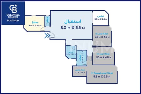 شقة 3 غرف نوم للبيع في سموحة، الإسكندرية - wm. png