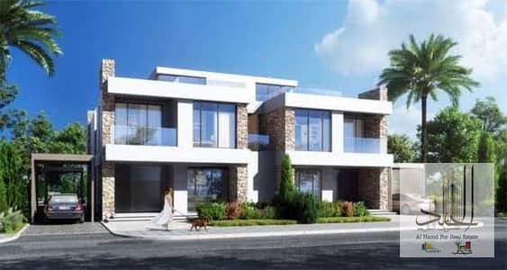 4 Bedroom Twin House for Sale in New Capital City, Cairo - فيلا للبيع بنور أعلى تميز بحري فيو مفتوح حدائق