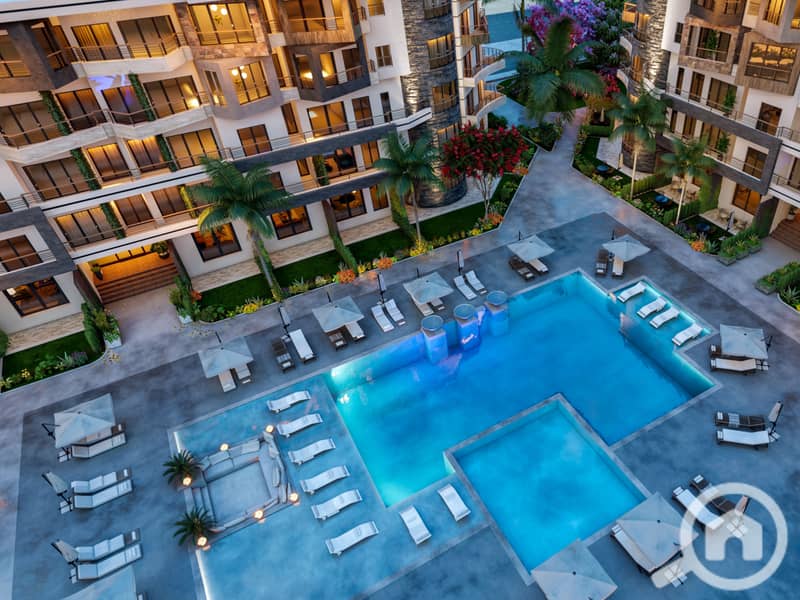 7 Building A pool view. jpg