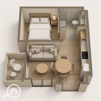 1 Bedroom Flat for Sale in New Capital City, Cairo - edba51f2-6533-45c5-b66f-79edd5570e3e. jpeg