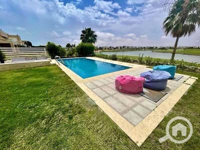 شاليه 3 غرف نوم للايجار في الساحل الشمالي، مطروح - شاليه ايجار في هاسيندا باي chalet for rent hacienda bay with pool