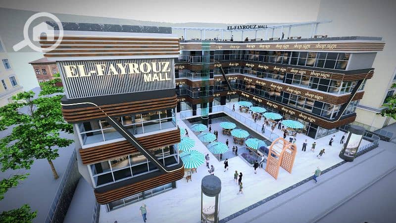 محل للبيع في مول الفيروز امام جامعة بدر