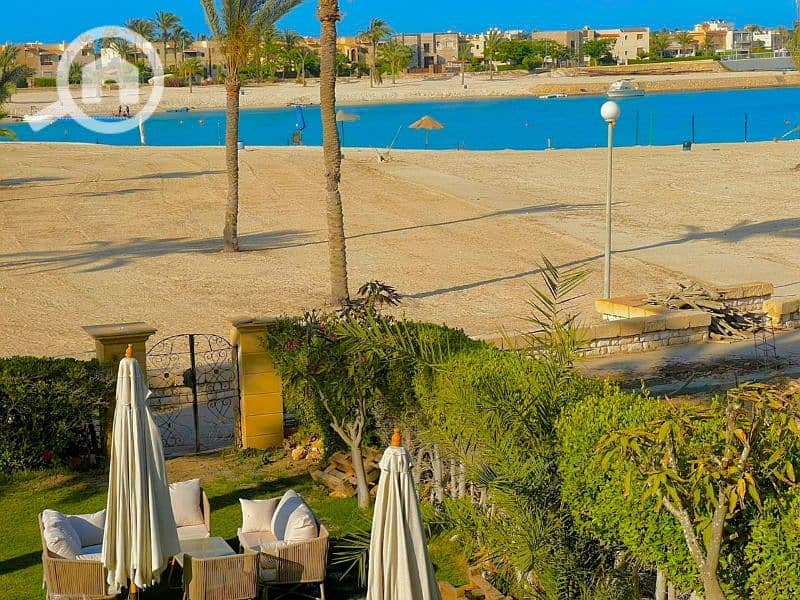 فيلا بمارينا 5 اول صف بحيره رمليه بشاطيء خاص