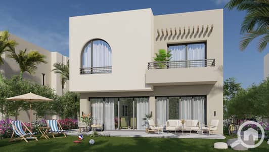 تاون هاوس 4 غرف نوم للبيع في الساحل الشمالي، مطروح - 04-VS-Small-Villa-–-Garden-View-scaled (1). jpg