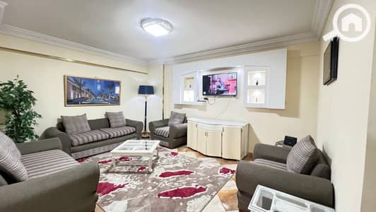 2 Bedroom Apartment for Rent in Smoha, Alexandria - للأيجار المفروش المميز شارع مصطفى كامل برج حديث البناء