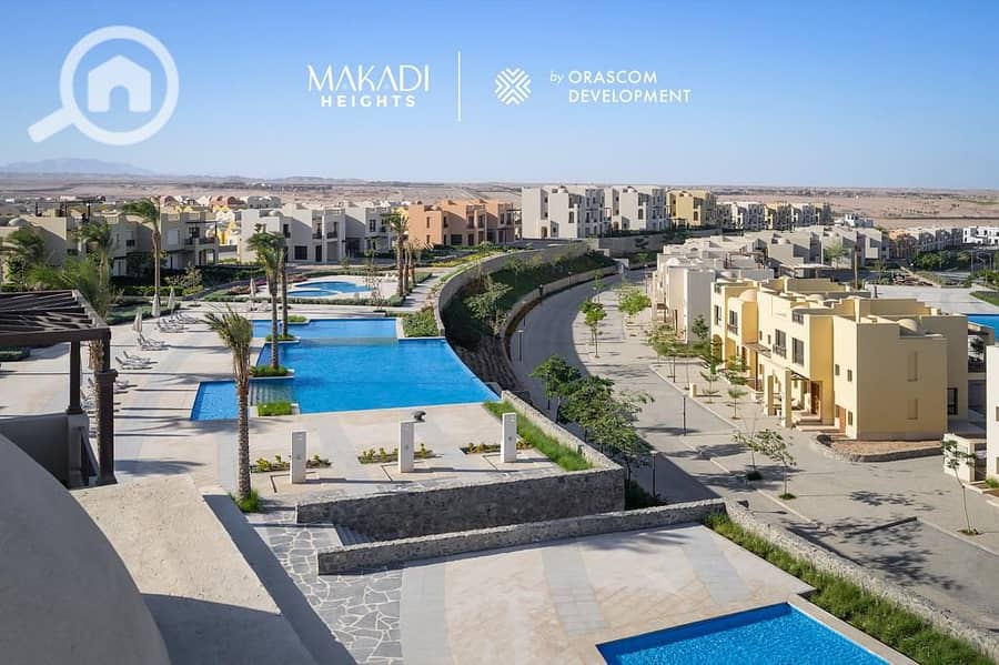 شاليه للبيع متشطب بالتكييفات استلام فورى مكادى هايتس makadi heights