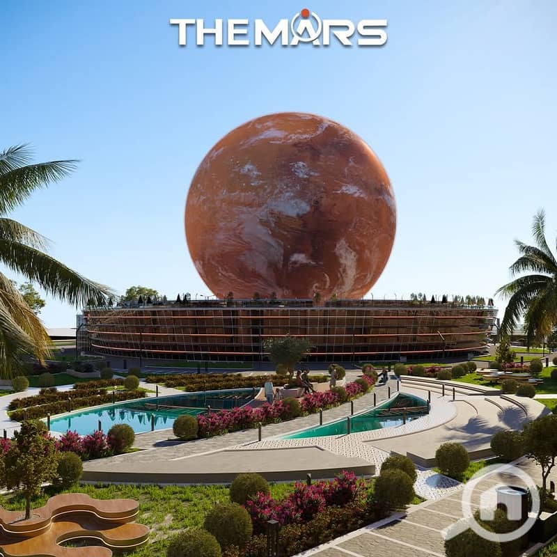 شقة192م للبيع كمبوند ذا مارس العبور The Mars Compound بفيو لاندسكيب