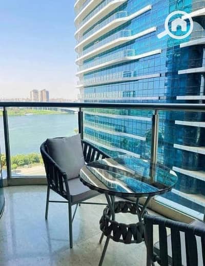 1 Bedroom Hotel Apartment for Sale in Maadi, Cairo - شقة فندقية 96متر باطلالة على كورنيش النيل فى المعادى متشطبة بالكامل