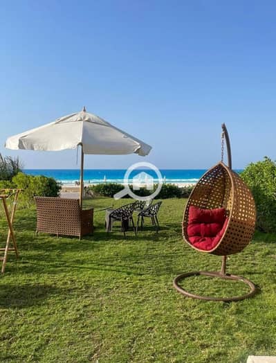 3 Bedroom Chalet for Rent in North Coast, Matruh - بدر صف اول علي البحر - شاليه 3 غرف ارضي قبل مارينا الساحل الشمالي