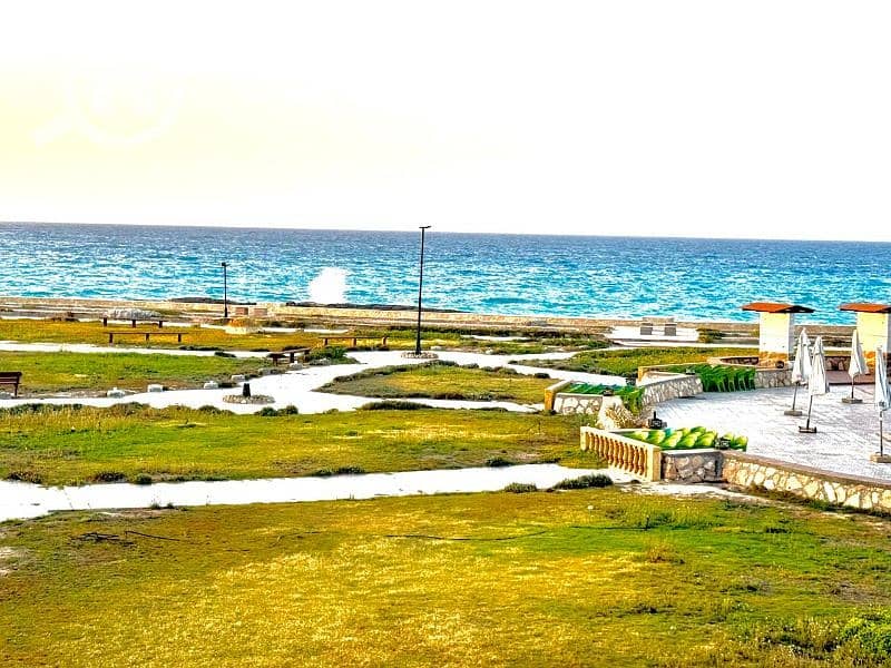 شاليه صف اول للايجار لازوردي باي الساحل الشمالي العالمين Lazorde bay