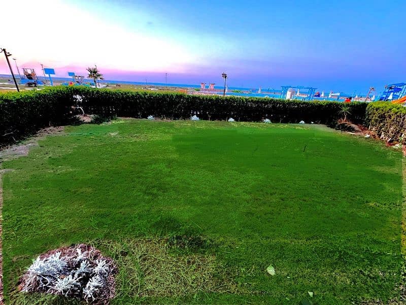شاليه صف اول للايجار لازوردي باي الساحل الشمالي العالمين Lazorde bay
