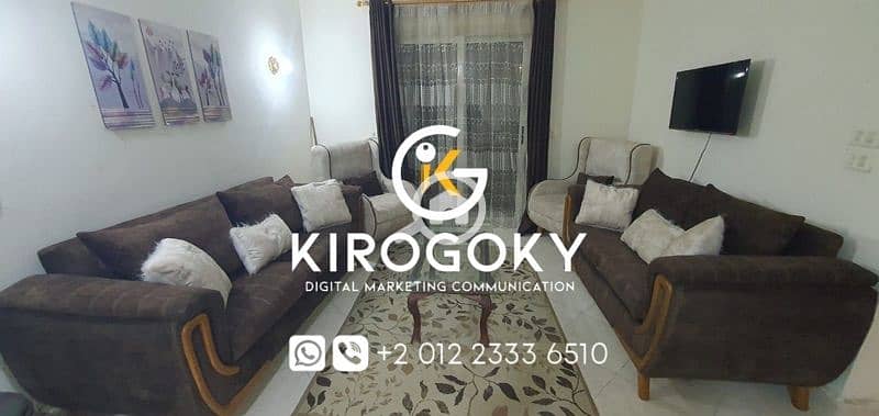 شقه مفروشه بسعر زمان كومباوند جاردينيا سيتي -furnished flat low price