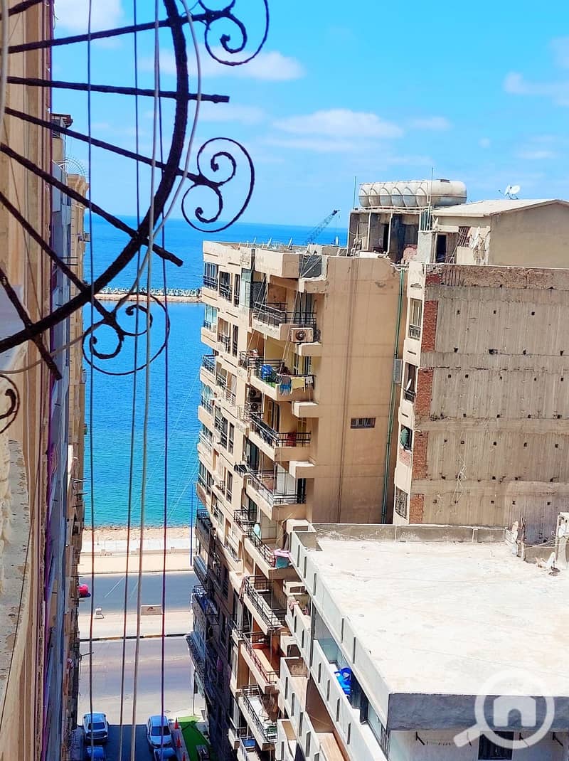 شقه فيو بحر روعه بجوار مسجد سيدى بشر ش خالد بن الوليد