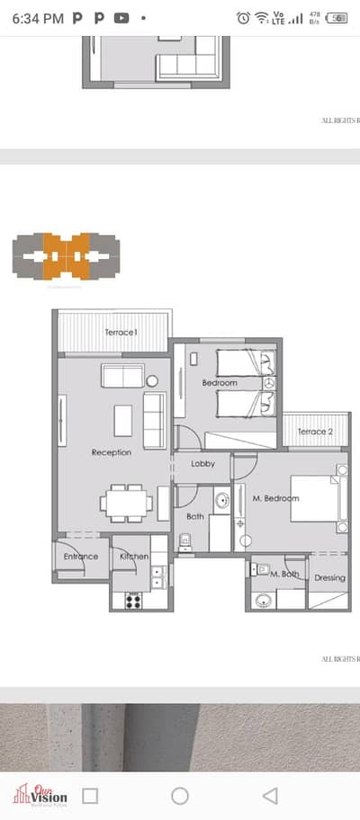 شقة 2 غرفة نوم للبيع في الشيخ زايد، الجيزة - شقة resale للبيع في lugar new zayed gates غرفتين