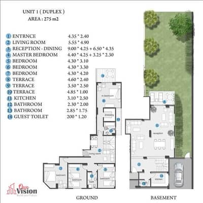 5 Bedroom Duplex for Sale in Sheikh Zayed, Giza - دوبلكس بحصة في الارض للبيع في منطقة الخمائل 275 متر-200 متر جاردن زايد