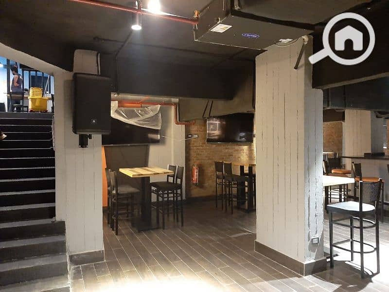 مطعم كافيه للإيجار المهندسين ش رئيسى مرخص وشغال