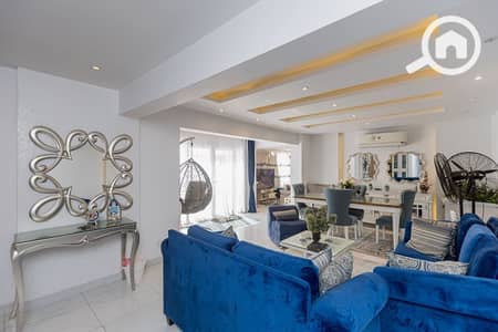 3 Bedroom Duplex for Sale in Laurent, Alexandria - شقة دوبلكس فاخرة بحر مباشر للبيع لوران بالعفش والأجهزة