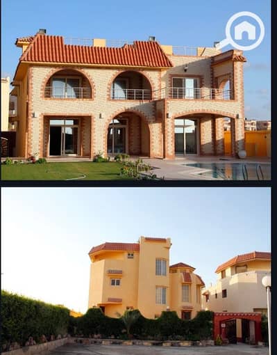 6 Bedroom Villa for Sale in North Coast, Matruh - قصر للبيع 1050 متر بالساحل الشمالي الكيلو 39 صف أول بحر مباشر