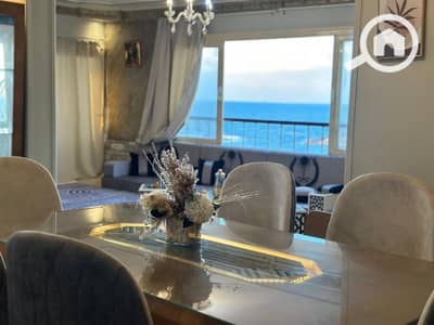 3 Bedroom Flat for Rent in Laurent, Alexandria - شقة مفروشة سرايا الخليج بحر مباشر للسكن الراقى