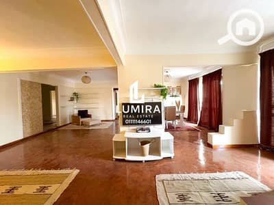 شقة 3 غرف نوم للايجار في الزمالك، القاهرة - Furnished Apartment For Rent In Zamalek Open View 230m2 prime location