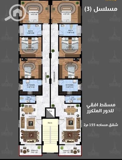 فلیٹ 3 غرف نوم للبيع في حدائق اكتوبر، الجيزة - IMG-20250813-WA0093. jpg