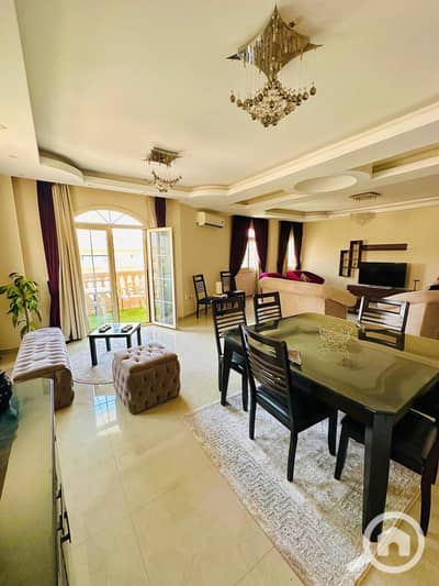 3 Bedroom Flat for Rent in New Cairo, Cairo - شقة200 مفروش فاخرة مجهزة بالكامل بفيلات الياسمين