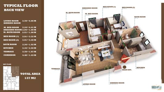 3 Bedroom Apartment for Sale in New Heliopolis, Cairo - type 55 copy2. jpg