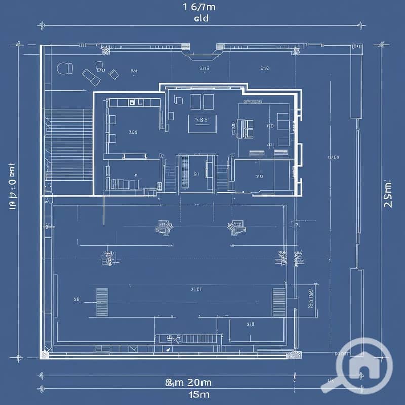 8 A top-down or slightly angled blueprint-style visualization of the 450m² land plot, clearly showing its dimensions_ '18m Frontage x 25m Depth'. Conceptual outlines of a perfectly fitting villa or small buildi (2). jpg