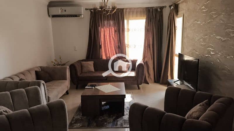 شقة مفروشة مكيفة كمبوند دار مصر الشيخ زايد 3و3حمام