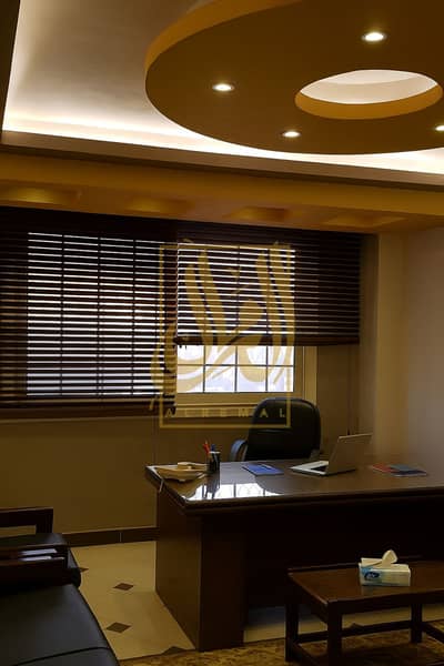 Office for Rent in New Cairo, Cairo - 20250713_0950_مكتب بمتعلقات وستائر_remix_01k018nga1f5ct9f0w8hb0m78g. png