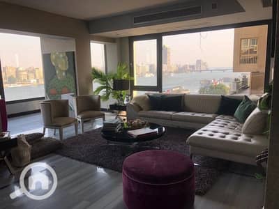 3 Bedroom Apartment for Rent in Zamalek, Cairo - Abu El Feda Apartment for Daily Rent – Nile, Zamalek