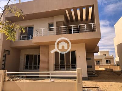 5 Bedroom Twin House for Sale in 6th of October, Giza - For sale, a twin house villa, 298 m, in Grand Heights Compound, with finishing, 6th of October delivery