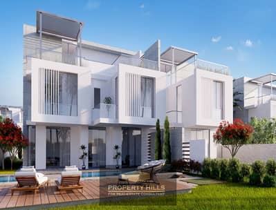 4 Bedroom Twin House for Sale in 6th of October, Giza - twing-back-day-02-m1. jpg
