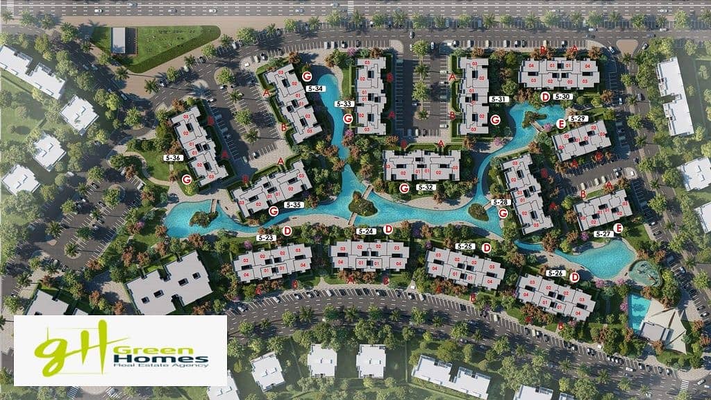 7 Cleo Water Residences Palm Hills New Cairo master plan. jpg