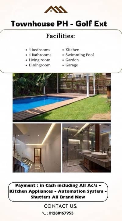 4 Bedroom Townhouse for Sale in 6th of October, Giza - Stunning Opportunity For Sale in Palm Hills