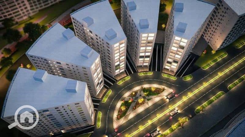 شقه ايجار بتكيفات ومطبخ واجهزه في كمباوند وان قطاميه دائري المعادي
