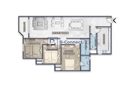 3 Bedroom Flat for Sale in Smoha, Alexandria - B_5. jpg
