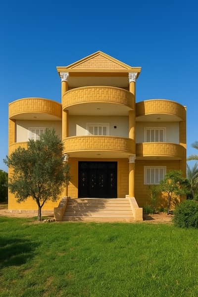 11 Bedroom Villa for Sale in 6th of October, Giza - سعر مغري فيلا موقع مميزعلي مساحه فدان و450م مباني الريف الاروبي نابولي