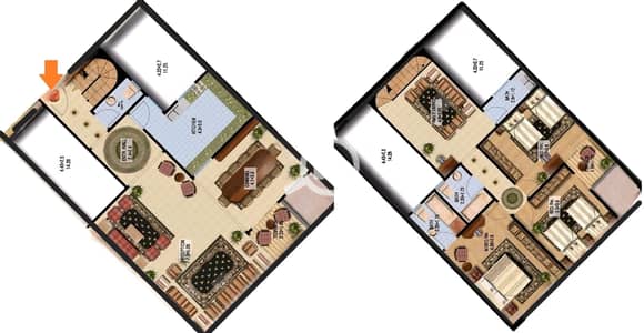 3 Bedroom Duplex for Sale in Shorouk City, Cairo - تانى دوبلكس 240م222. jpg