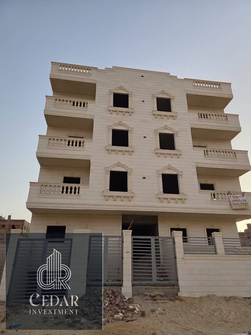 شقة للبيع امام سوديك مباشرة في بيت الوطن التكميلي 218م تقسيط علي سنتين