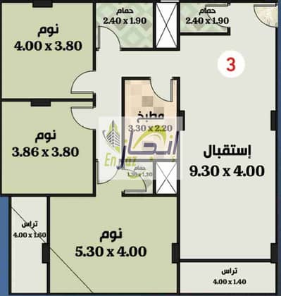 3 Bedroom Flat for Sale in Hadayek al-Ahram, Giza - 1000080418. jpg