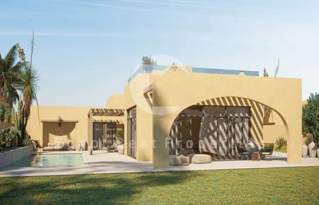 شاليه 2 غرفة نوم للبيع في الجونة، البحر الأحمر - 12-Villa-Type-A-front-facade-scaled. jpg